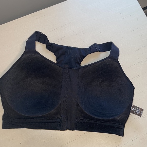 Layer 8 Women's Maximum Support Zip Front Sports Bra racerback - Picture 4 of 16